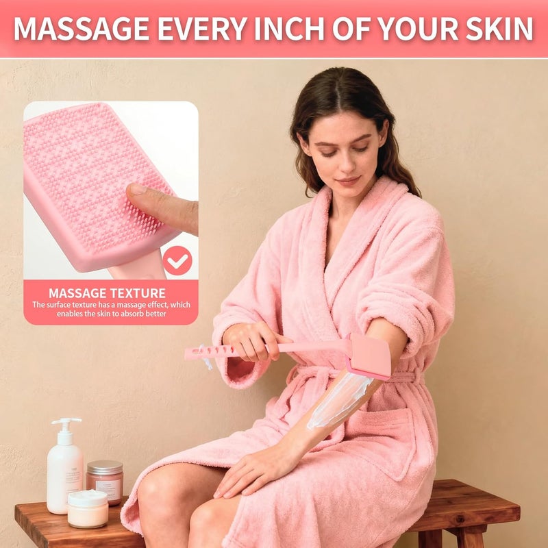 KEUYE Body Oil Applicator for Back,16" Body Oil Brush Applicator Non-Toxic Washable Foam Pad,Apply Sunscreen,Skin Cream,Medicine Moisturizer - Image 2